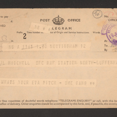 Telegram for John Mitchell
